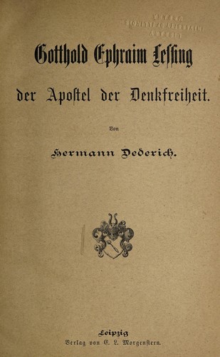 Gotthold Ephraim Lessing