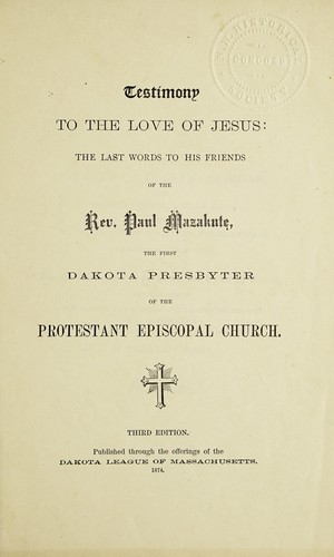 Testimony to the love of Jesus