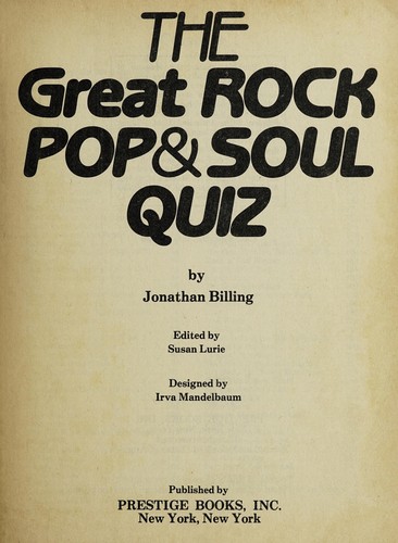 The great rock, pop & soul quiz