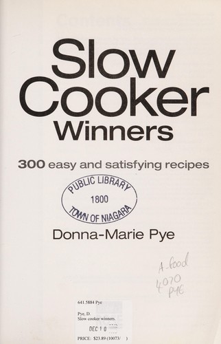 Canada's slow cooker winners