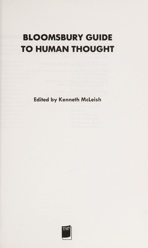 Bloomsbury guide to human thought