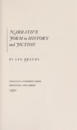 Narrative form in history and fiction: Hume, Fielding & Gibbon