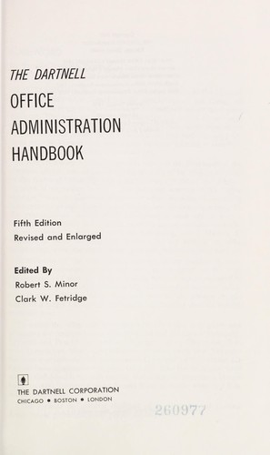 The Dartnell office administration handbook