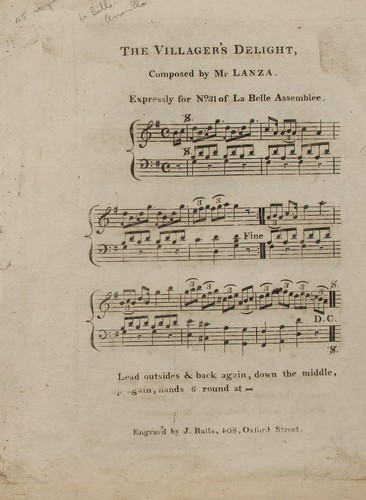 [Nineteenth century songs and dances