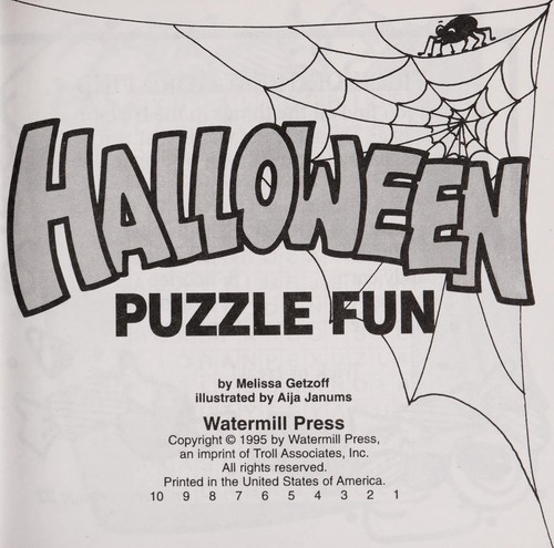 Halloween puzzle fun
