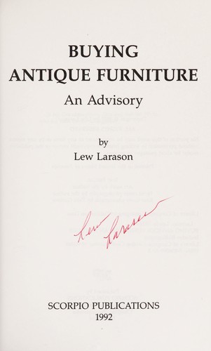 Buying antique furniture