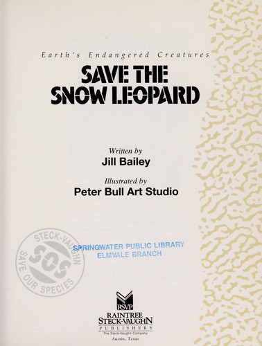 Save the snow leopard