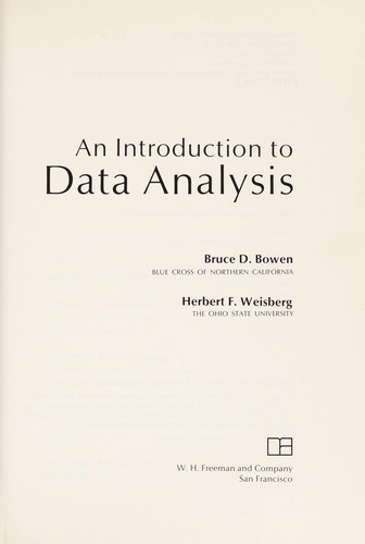 An introduction to data analysis