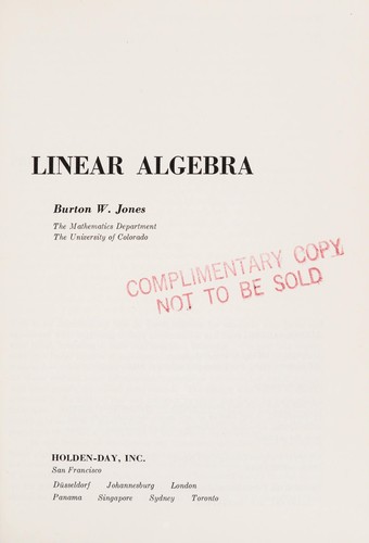 Linear algebra