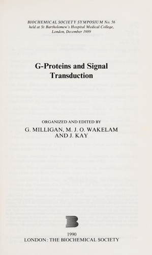 G-proteins and signal transduction