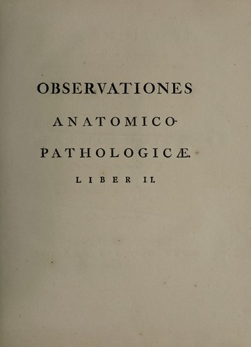 Observationes anatomico-pathologicae