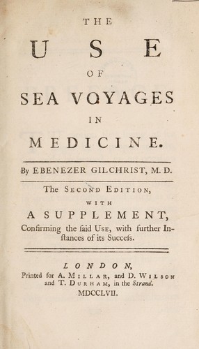 The use of sea voyages in medicine