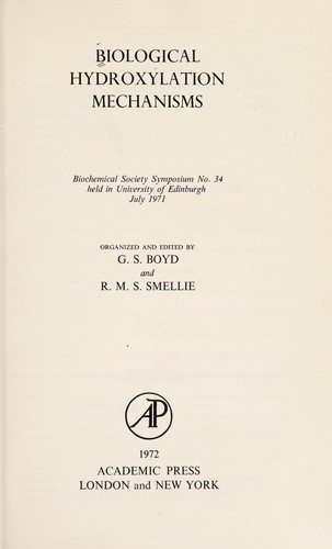 Biological hydroxylation mechanisms