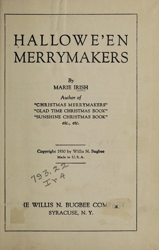 Hallowe'en merrymakers
