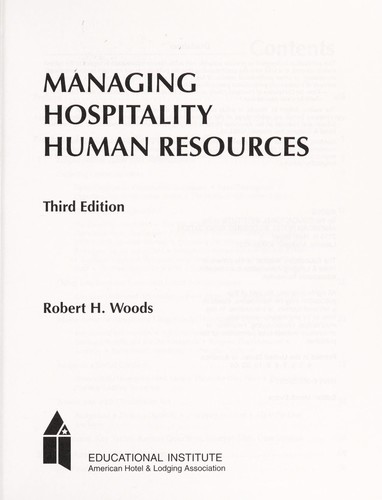 Managing hospitality human resources