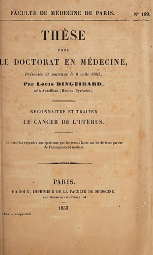 Reconnaitre et traiter le cancer de l'utérus ...
