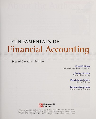 Fundamentals of financial accounting