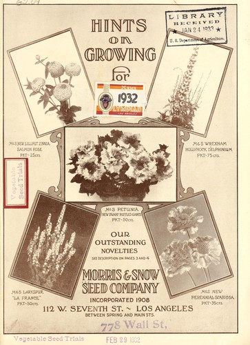 Hints on growing for 1932