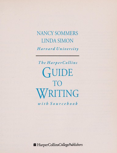 The HarperCollins guide to writing