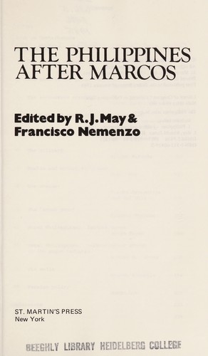 The Philippines after Marcos