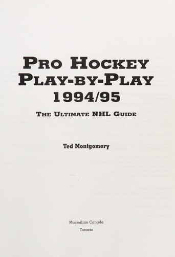 Pro Hockey Play by Play