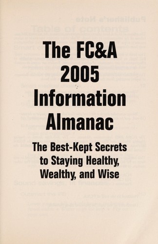 The FC & A 2005 information almanac