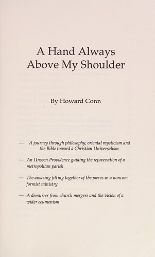 A hand always above my shoulder