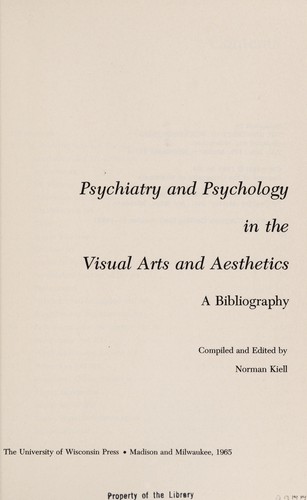 Psychiatry and psychology in the visual arts and aesthetics