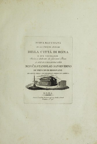 Nuova raccolta di 100 vedute antiche della città di Roma e sue vicinanze