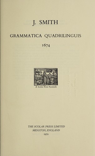 Grammatica quadrilinguis, 1674