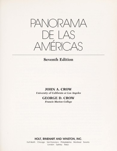 Panorama de las Américas