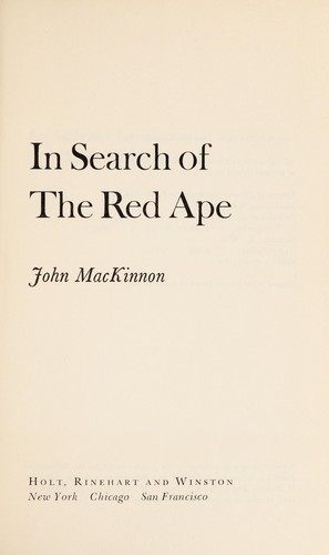 In search of the red ape