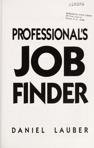 Professional's job finder