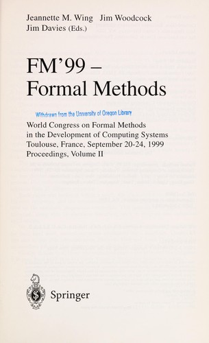 FM'99-- formal methods