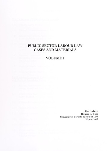 Public sector labour law