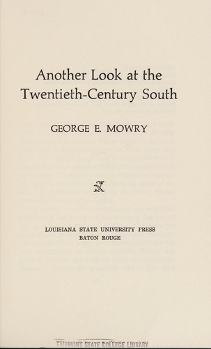 Another look at the twentieth-century South