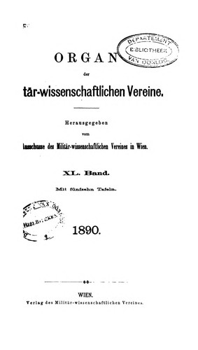 Organ der militärwissenschaftlichen Vereine