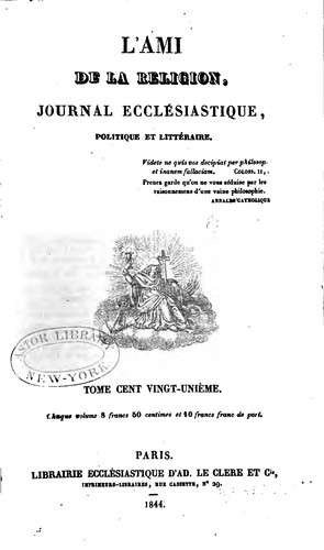 L'Ami de la religion