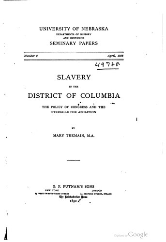Slavery in the District of Columbia
