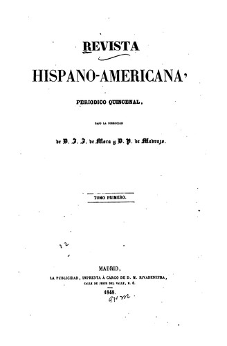 Revista Hispano Americana: PERIODICO quincenal