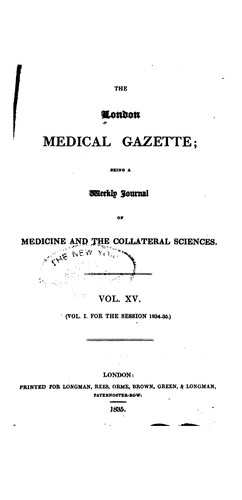 The London Medical Gazette