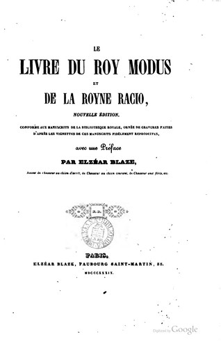 Le livre du roy Modus et de la royne Racio