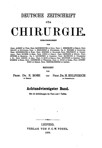 Deutsche Zeitschrift für Chirurgie
