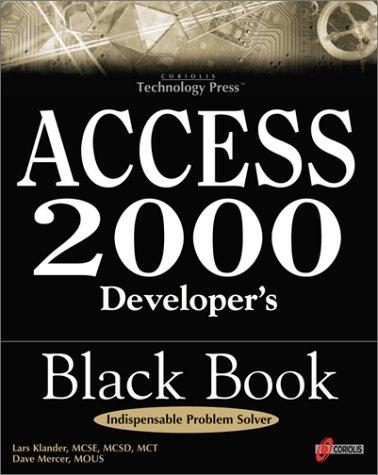 Access 2000 developer's black book