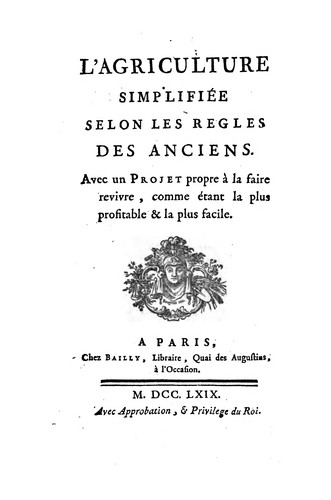 L'agriculture simplifiée selon les regles des anciens