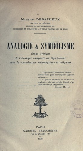 Analogie & symbolisme