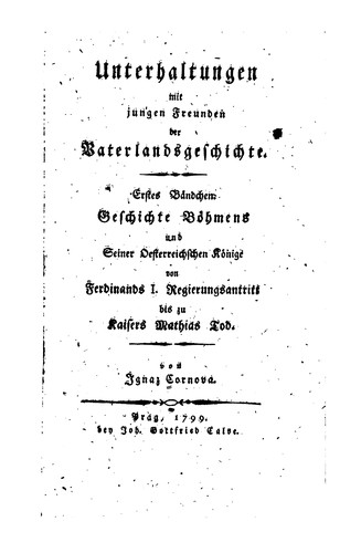 Unterhaltungen mit jungen Freunden der Vaterlandsgeschichte