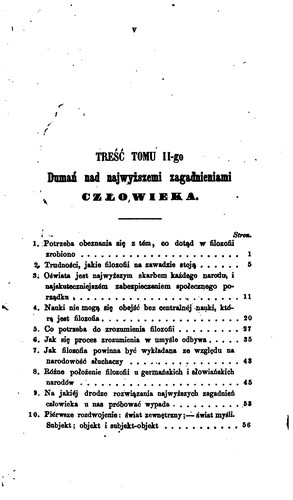 Dumania nad najwyższemi zagadnieniami czlowieka, poprzedzone historyczném rozwinie̜ciem glównych ...