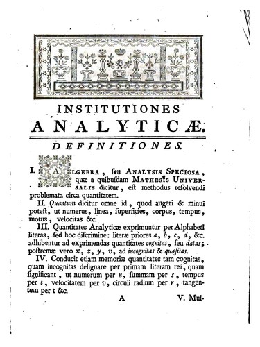Pavlini Chelvccii a. S. Josepho ... Institvtiones analyticae: earvmque vsvs in geometria, cvm ...