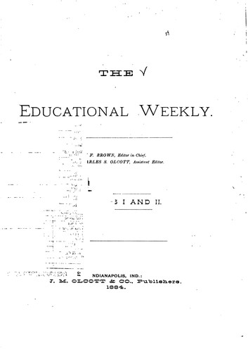 The Educational Weekly